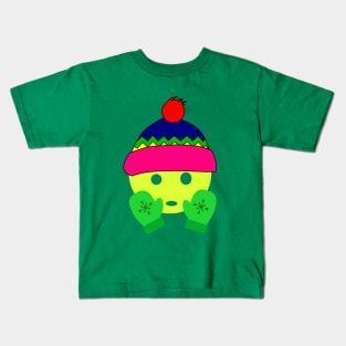 Cute Pickleball Christmas Kids T-Shirt